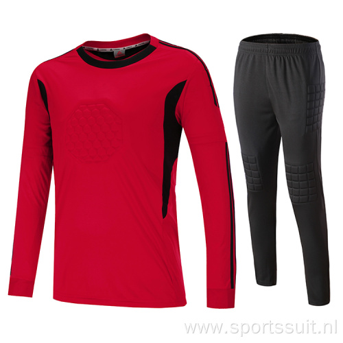 long sleeve soccer goalkeeper jersey